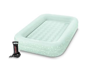 Intex - 66810NP - Lit De Voyage Floqué Enfant + Gonfleur Main 3-6 Ans