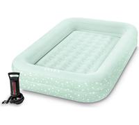 INTEX 66810NP - Lit de voyage pour enfants - avec pompe à main (71x132x10cm) Lit à air Lit de voyage pour enfants