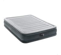 INTEX Matelas 1 place et demie Comfort-Plush Mid-Rise - Lit gonflable - Pompe électrique intégrée - pour intérieur - 137x191x33 cm