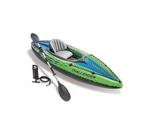 Intex - 68305NP - Set Kayak Challenger K1-1 Pers (Inclus Rame Et Gonfleur)