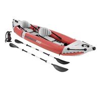 Kayak gonflable INTEX Excursion Pro - 2 places - Rouge - Pagaies et gonfleur inclus