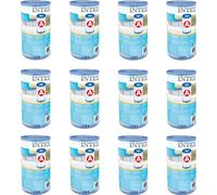 Intex Accessoires Piscine - Cartouche filtrante pour pompe de piscine - Type A - 12 Stks