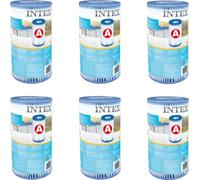 Intex Accessoires Piscine - Cartouche filtrante pour pompe de piscine - Type A - 6 pièces
