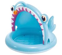 Intex Piscine gonflable Angler Fish 127×102×86 cm pare-soleil motif 3D sol rembourré 45 L