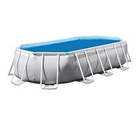 Bâche à bulles renforcée pour piscine tubulaire ovale 6,10 x 3,05 m - Intex