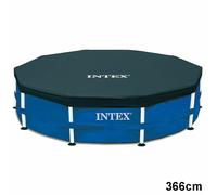 Intex Bâche Cadre Pool 305-549cm Couverture de Piscine Armature en Acier Bâche