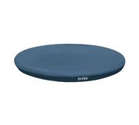 Intex bâche protection pour piscine autoportante 3m05 | Vinyle robuste avec cordon de maintien et surplomb de 30 cm - Protège contre la saleté, réduit l'évaporation et garde l'eau