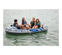 Intex bateau Excursion 4 rame, pompe bateau pneumatique bateau à rames bateau de pêche bateau à moteur 68324