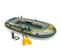 INTEX Bateau gonflable Seahawk 2 Vert et Jaune 236cm x 114cm x 41cm