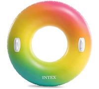 Intex Bouée tube géante Rainbow 58202EU 122 cm avec poignées