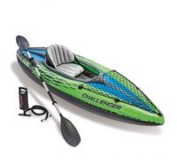 Intex - 68305NP - Set Kayak Challenger K1-1 Pers (Inclus Rame Et Gonfleur)