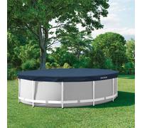 INTEX Couverture de piscine INTEX Bleu foncé et gris PVC, PET Protection vidaXL