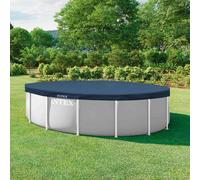 INTEX Couverture de piscine INTEX Bleu foncé et gris PVC, PET Protection vidaXL