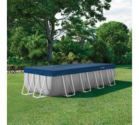 INTEX Couverture de piscine INTEX Bleu foncé et gris PVC, PET protectrice luxe v