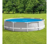 Intex Couverture solaire de piscine bleu 290 cm polyéthylène