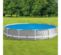 Intex Couverture solaire de piscine bleu 348 cm polyéthylène