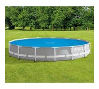 Intex Couverture solaire de piscine bleu 448 cm polyéthylène