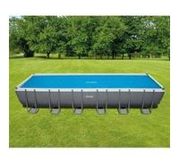 Intex Couverture solaire de piscine bleu 716x346 cm polyéthylène