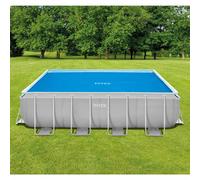 Intex Couverture Solaire de Piscine Bleu Polyéthylène Jardin Multi-taille vidaXL