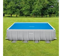 Intex Couverture Solaire de Piscine Bleu Polyéthylène Jardin Multi-taille vidaXL