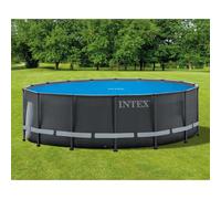 Intex Couverture Solaire de Piscine Bleu Polyéthylène Jardin Multi-taille vidaXL