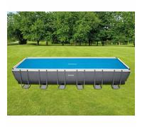 Intex Couverture Solaire de Piscine Bleu Polyéthylène Jardin Multi-taille vidaXL