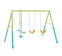 Intex Pools Portique balançoire 44121 – 3 agrès face à face, 2 balançoires, couleurs