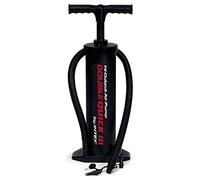 Intex Double Quick III Swimming Pool Inflatable Float Hand Air Pump-68615E, 19", Black