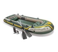Intex Pools Bateau gonflable Seahawk 4 – 4 places (rames et gonfleur) 351x145x48 cm
