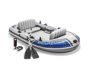 Intex Ensemble de canot Pneumatique avec Rames et Pompe Canoë Bateau Gonflable v
