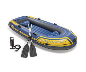 Intex Ensemble de canot Pneumatique avec Rames et Pompe Canoë Bateau Gonflable v