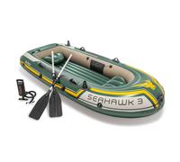 Intex Ensemble de Canot Pneumatique Vert Vinyle Flotteur Bateau Gonflable