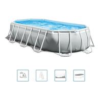 Intex Ensemble de piscine ovale Prism Frame 503x274x122 cm 26796GN