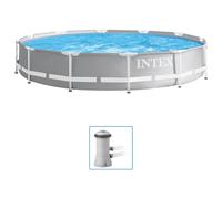 Intex Ensemble de Piscine Prism Frame Premium 366x76 cm Hors Sol Extérieur