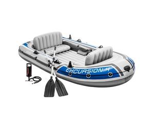 Intex Excursion 4 bateau Unisex-Youth, Gris, 315 x 165 x 43 cm