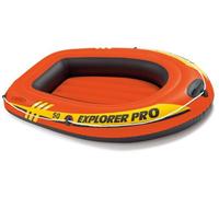 INTEX Bateau Explorer Pro 50 sans Rames, Orange, 137 x 85 x 23 cm