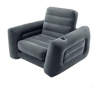 Intex Pools – Fauteuil-lit gonflable 2 en 1 – Gris – 117 x 224 x 66 cm