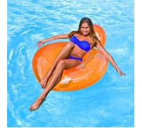 INTEX Fauteuil De Piscine Gonflable Adulte Glossy 137 x 122 Cm (couleur aléatoire)
