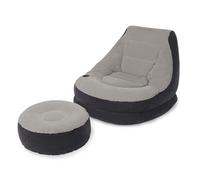 INTEX Fauteuil gonflable Ultra détente Gris/Noir