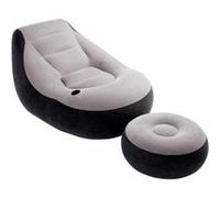 INTEX Fauteuil gonflable Ultra détente Gris/Noir