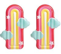 Intex Flotteur Arc-en-Ciel en Forme de Nuage, Taille gonflée : 1,75 m x 1,17 m x 20 cm (58729EU) (Lot de 2)