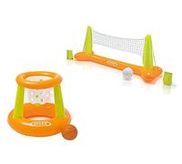 Intex Fun Goals Game - Jeu de water-ball gonflable (volleyball + basketball)