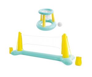 Intex Fun Goals Game - Jeu de water-ball gonflable (volleyball + basketball)