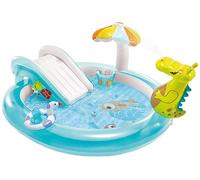 Intex Pools Centre de jeu piscine Crocodile avec toboggan Multicolore 201 x 17 x 84 cm