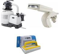 Intex - Jets d'eau & pompe à sable 7900 L/u & brosse à récurer WAYS