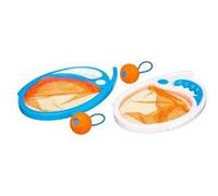 - Jeu Filet Attrape Balles 28cm Orange & Bleu