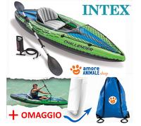 Intex - 68305NP - Set Kayak Challenger K1-1 Pers (Inclus Rame Et Gonfleur)
