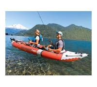 Intex - Kit canoë gonflable 1 place Excursion Pro K2 avec rames et gonfleur