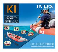 Kayak gonflable Excursion Pro K1 305x91x46 cm, bateau gonflable, canoë gonflable,, bateau à rames
