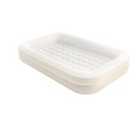Intex Kidz 66811EP Parure de lit de Voyage Gonflable avec Pompe à Main et Sac de Transport, Matelas Amovible, gonflage Rapide, Utilisation en intérieur, 106,7 x 167,6 x 25,4 cm, Beige avec Cadre